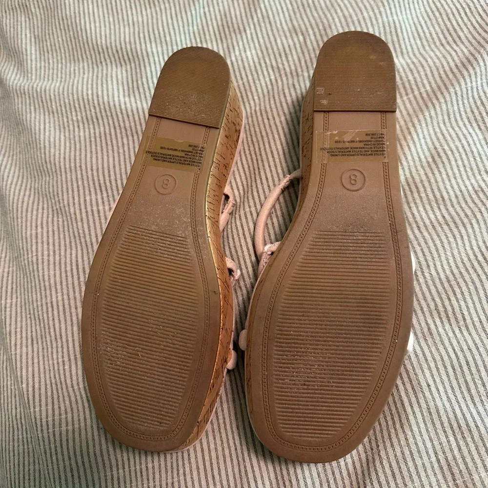 Host pick x2 🎉A New Day Women's Cream Wedge Sandals - Picture 4 of 5